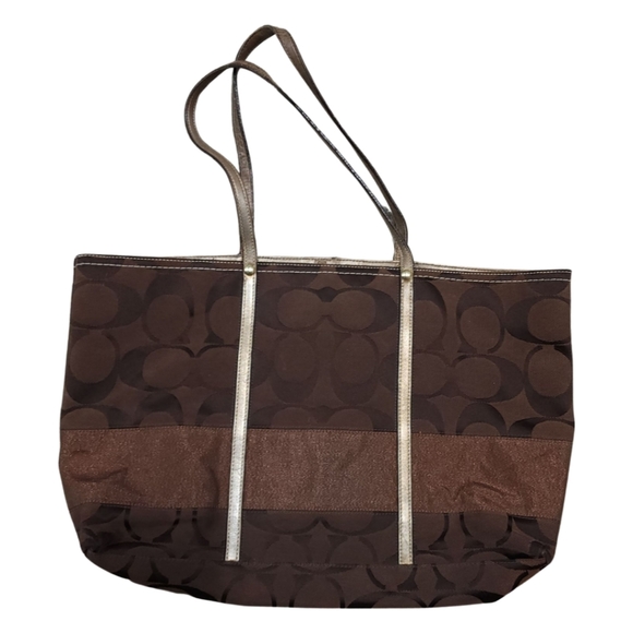 Coach Handbags - Coach brown/copper canvas tote